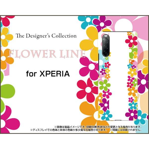 XPERIA 10 II SO-41A SOV43 GNXyA e }[Nc[ TPU \tgP[X/\tgJo[ FLOWER LINE i킢j |bv  t[