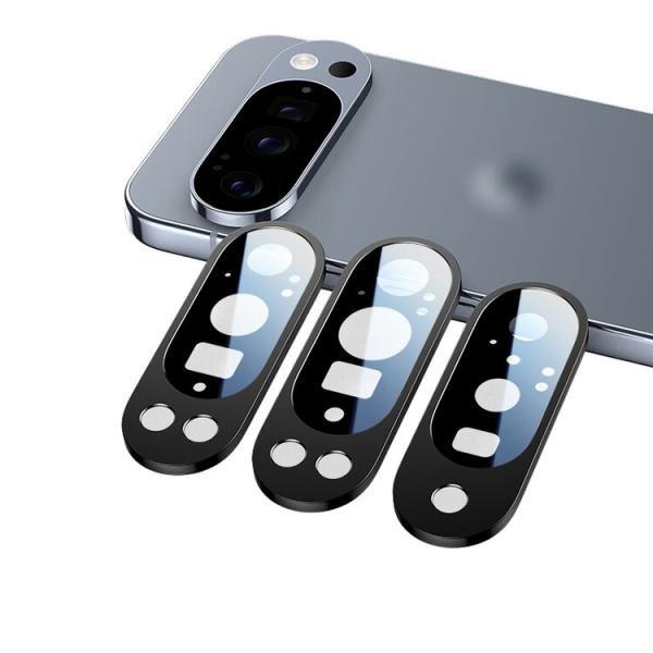 Google Pixel10 カメラレンズ保護フィルム Pixel 10 Pro / Pixel 10 Pro XL アルミ合金フレーム+強化ガラス 一体型 レンズ膜 9H硬度 全面保護 高透過率