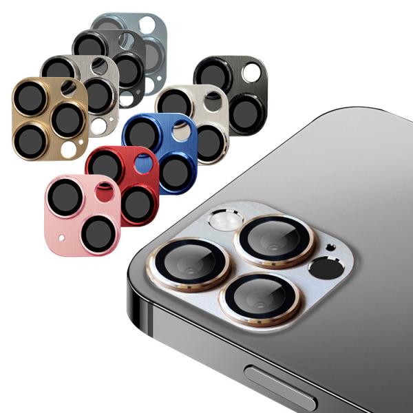 iPhone13 Pro ProMax カメラレンズプロテクター ピンクゴールド