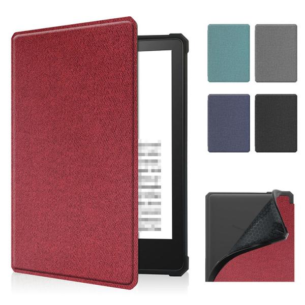 Kindle Paperwhite ケース / カバー (第11世代)2021 6.8インチ  手帳型ケース キャンバス調 キンドル オートスリープ機能付き 電子書籍 リーダー おすすめ