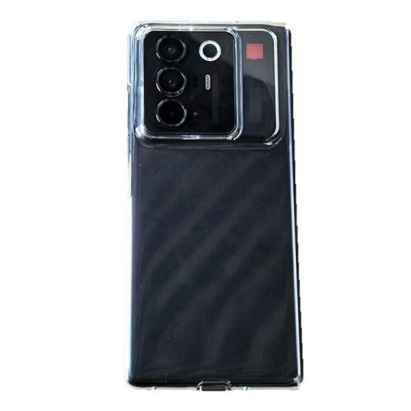 nubia Fold ケース 耐衝撃 カバー PC透明 クリア 背面ハードケース ZTE ヌビア フォールド 折りたたみスマホ 薄型 軽量 黄変防止 おすすめ おしゃれ