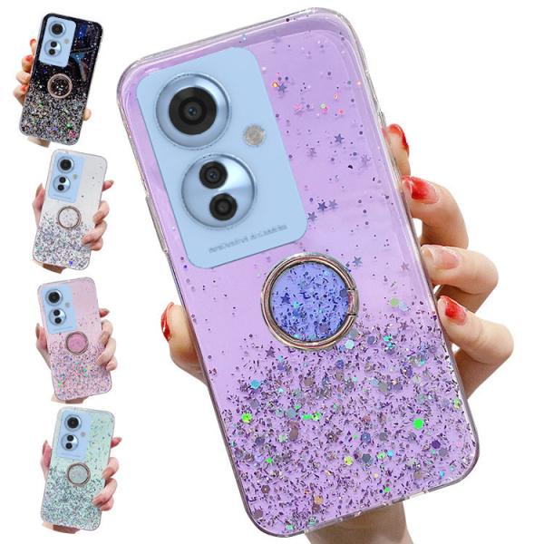 OPPO Reno11 A クリアケース Reno11 F 5G カバー クリア 透明 分離型スマホリング付き かわいい きらきら エレガント おしゃれ レディース オッポ リノ11 /