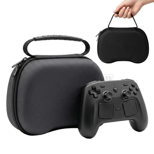 Steam Controller ケース 2026 カバー 手提げ 型抜き インナー ウレタン クッション ポーチ ポータブル 硬質EVAポーチ 保護ケース 収納バッグ 収納ケース