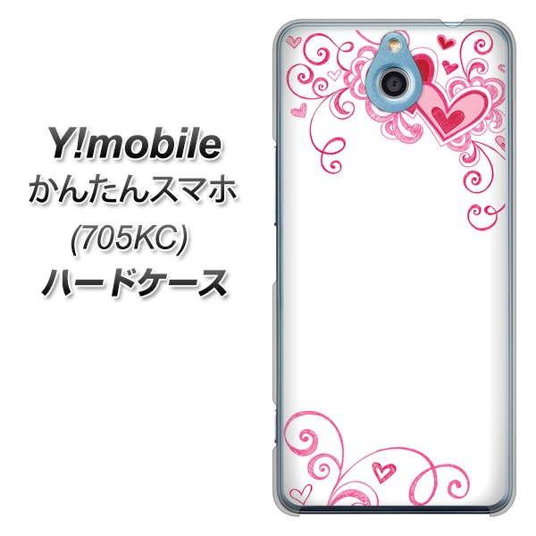 ワイモバイル かんたんスマホ 705kc ハードケース カバー 365 ハートフレーム 素材クリア Uv印刷 705kc Uvc スマホケース専門店 けーたい自慢 通販 Yahoo ショッピング