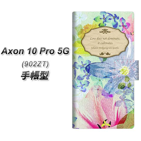 ZTE �A�N����10 Pro 5G 902ZT �蒠�^ �X�}�z�P�[�X SC862 ���o�e�B�v�����g �t�����[�G���u�����i�O���[���j UV��� ���J��