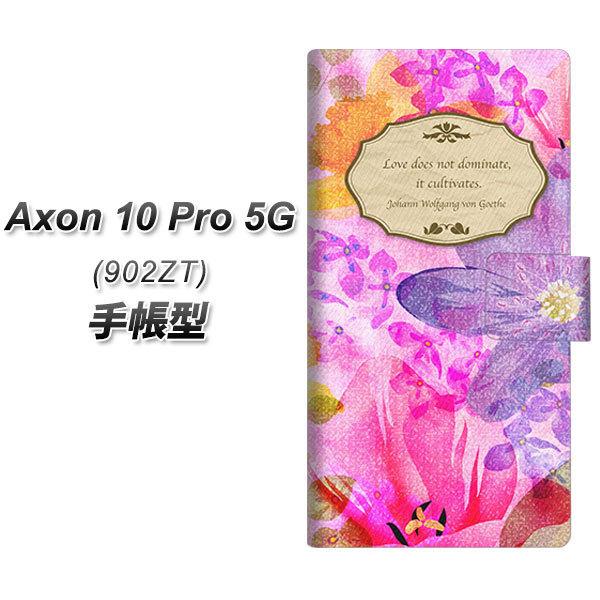 ZTE �A�N����10 Pro 5G 902ZT �蒠�^ �X�}�z�P�[�X SC864 ���o�e�B�v�����g �t�����[�G���u�����i�s���N�j UV��� ���J��