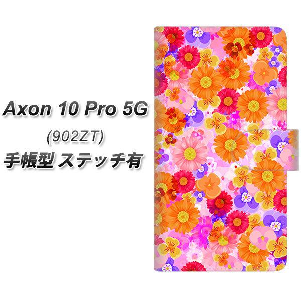 ZTE �A�N����10 Pro 5G 902ZT �蒠�^ �X�}�z�P�[�X �y�X�e�b�`�^�C�v�z SC869 ���o�e�B�v�����g �t���[���h�p���t�@�� �s���N UV��� ���J��