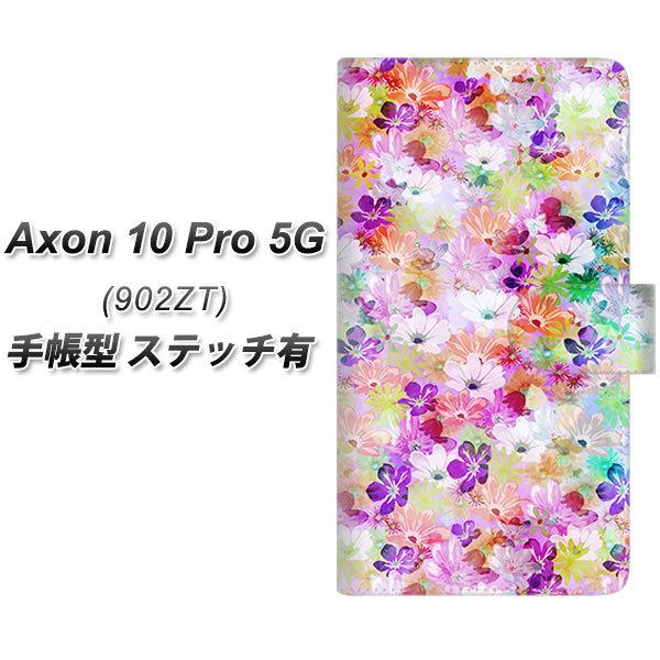 ZTE �A�N����10 Pro 5G 902ZT �蒠�^ �X�}�z�P�[�X �y�X�e�b�`�^�C�v�z SC873 ���o�e�B�v�����g �v���X�h�t�����[ �p�[�v�� UV��� ���J��
