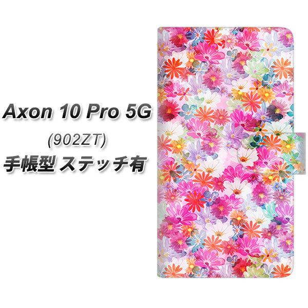 ZTE �A�N����10 Pro 5G 902ZT �蒠�^ �X�}�z�P�[�X �y�X�e�b�`�^�C�v�z SC874 ���o�e�B�v�����g �v���X�h�t�����[ �s���N UV��� ���J��