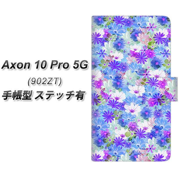 ZTE �A�N����10 Pro 5G 902ZT �蒠�^ �X�}�z�P�[�X �y�X�e�b�`�^�C�v�z SC875 ���o�e�B�v�����g �v���X�h�t�����[ �u���[ UV��� ���J��