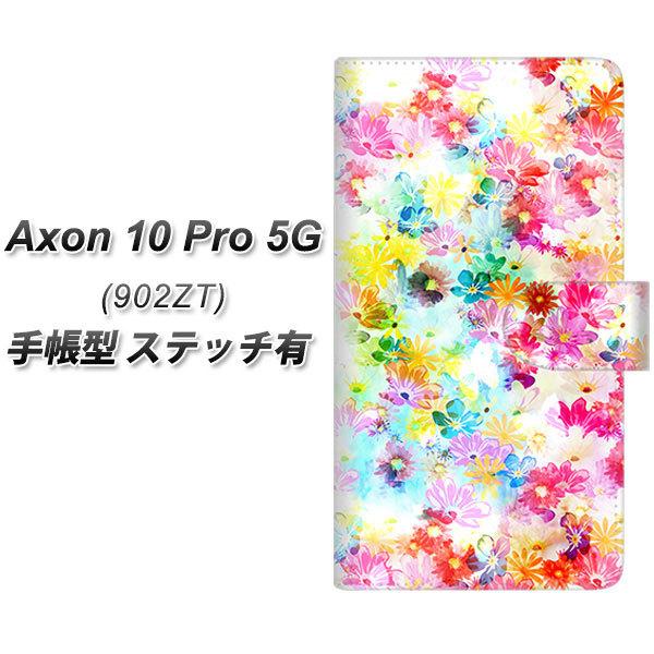 ZTE �A�N����10 Pro 5G 902ZT �蒠�^ �X�}�z�P�[�X �y�X�e�b�`�^�C�v�z SC876 ���o�e�B�v�����g �v���X�h�t�����[ �z���C�g UV��� ���J��