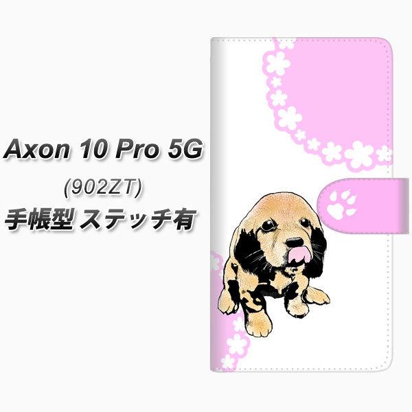 ZTE �A�N����10 Pro 5G 902ZT �蒠�^ �X�}�z�P�[�X �y�X�e�b�`�^�C�v�z YF993 �o�E���E04 UV��� ���J��