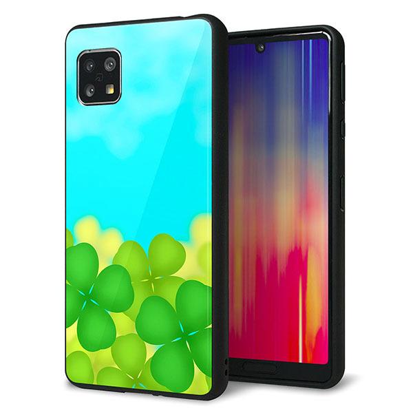 SoftBank AQUOS sense5G A004SH �P�[�X �J�o�[ �w�� �K���X TPU �f�U�C�� �K���v�� VA820 �l�t�̃N���[�o�[�� ��� ���� ���[���֑�������