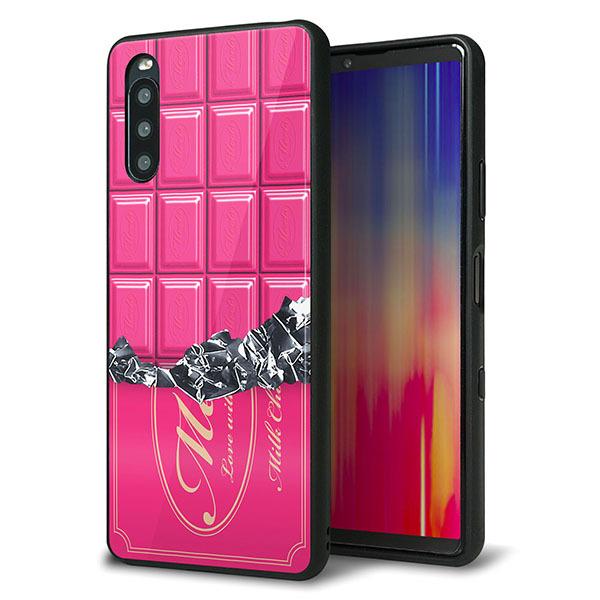 Y!mobile Xperia 10 III A102SO �P�[�X �J�o�[ �w�� �K���X TPU �f�U�C�� �K���v�� 555 �`���R-�X�g���x���[ ��� ���� ���[���֑�������