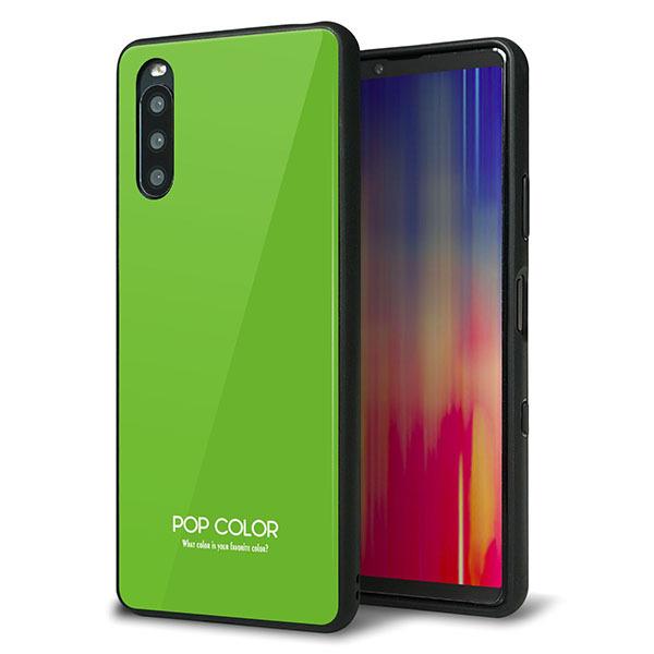 Y!mobile Xperia 10 III A102SO �P�[�X �J�o�[ �w�� �K���X TPU �f�U�C�� �K���v�� KM914 �|�b�v�J���[(���C��) ��� ���� ���[���֑�������