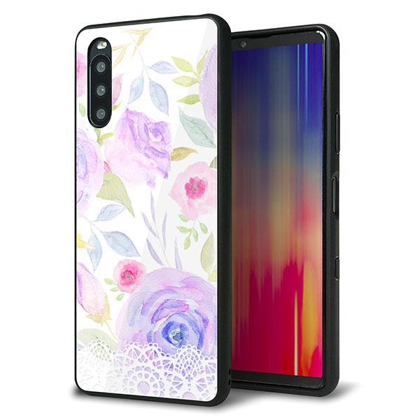 Y!mobile Xperia 10 III A102SO �P�[�X �J�o�[ �w�� �K���X TPU �f�U�C�� �K���v�� SC946 �h�D�E�p�t���[���S ��� ���� ���[���֑�������