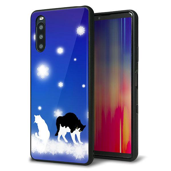 Y!mobile Xperia 10 III A102SO �P�[�X �J�o�[ �w�� �K���X TPU �f�U�C�� �K���v�� YJ335 ��̌��� �͂���� ��� ���� ���[���֑�������