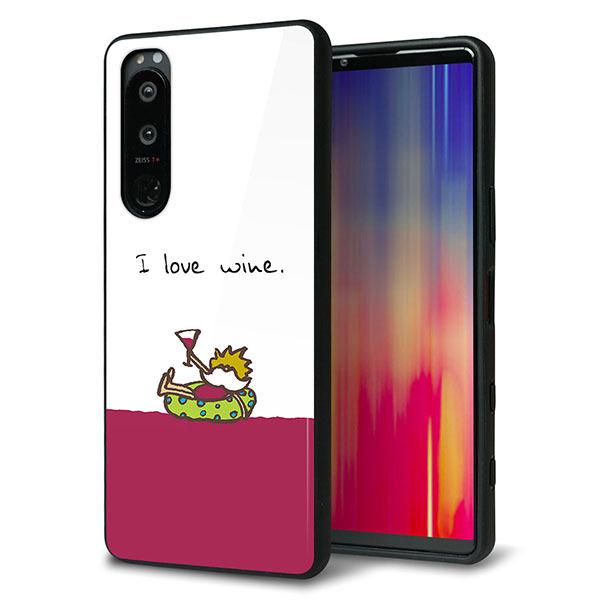 SoftBank Xperia 5 III A103SO �P�[�X �J�o�[ �w�� �K���X TPU �f�U�C�� �K���v�� IA811 ���C���̐_�l ��� ���� ���[���֑�������