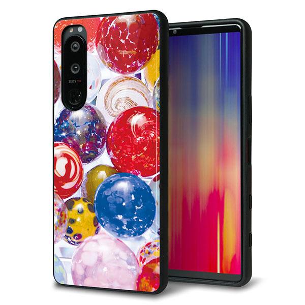 SoftBank Xperia 5 III A103SO �P�[�X �J�o�[ �w�� �K���X TPU �f�U�C�� �K���v�� MA935 ���[���[ ��� ���� ���[���֑�������