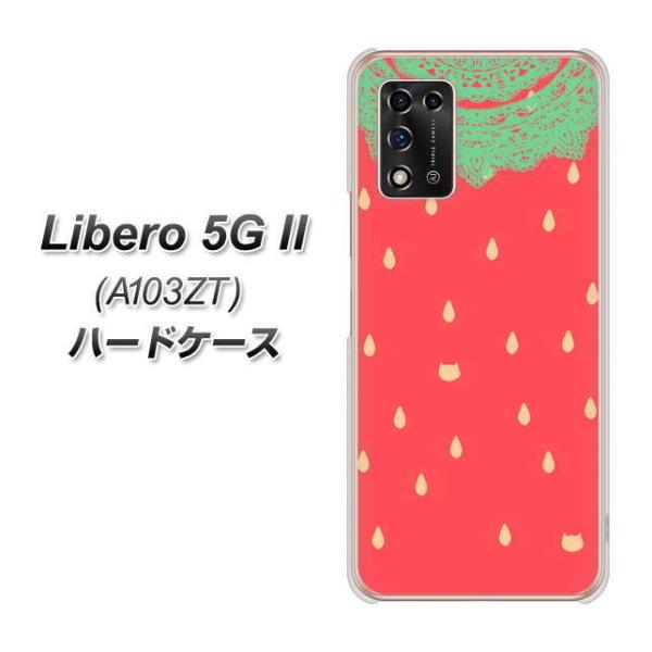 x 5G II A103ZT n[hP[X Jo[ MI800 strawberry Xgx[ fރNA UV