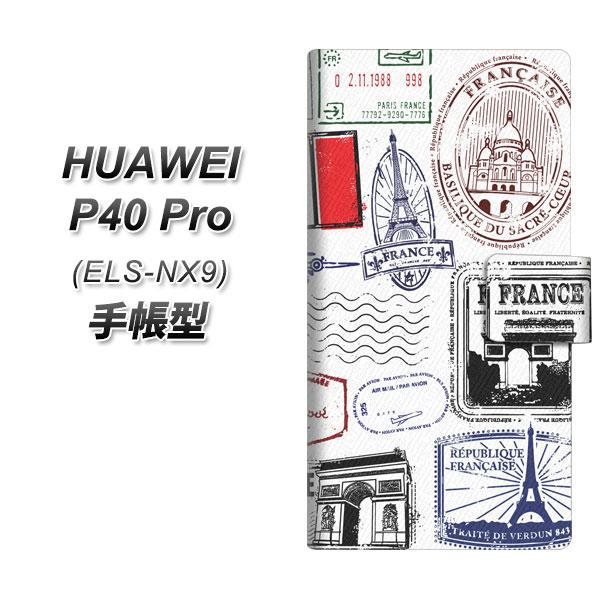 �t�@�[�E�F�C P40 Pro 5G ELS-NX9 �蒠�^ �X�}�z�P�[�X 592 FRANCE UV��� ���J��