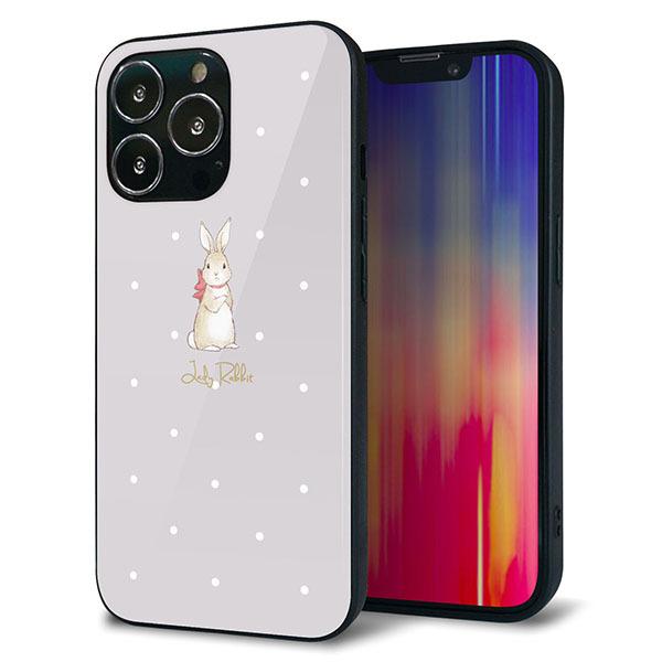 iPhone13 Pro �P�[�X �J�o�[ �w�� �K���X TPU �f�U�C�� �K���v�� SC968 Lady Rabbit �O���[�W�� �K���v��hp ��� ���� ���[���֑�������