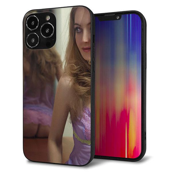 iPhone13 Pro Max �P�[�X �J�o�[ �w�� �K���X TPU �f�U�C�� �K���v�� KM886 �~���[ ��� ���� ���[���֑�������