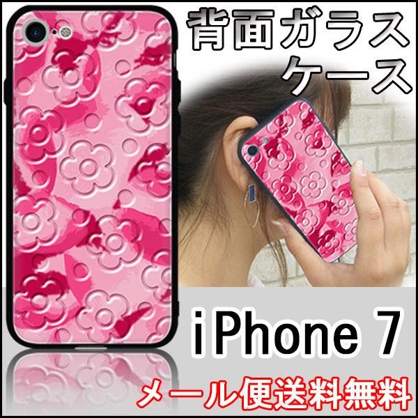 docomo au SoftBank iPhone7 �A�C�t�H�� 7 �P�[�X �J�o�[ �w�� �K���X TPU �f�U�C�� SC847 �t�����[���F���j�ԔZ���s���N ���[���֑�������