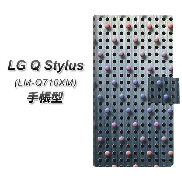 SIM�t���[�X�}�z LG Q Stylus LM-Q710XM �蒠�^ �X�}�z�P�[�X YA926 dot02 ���J��