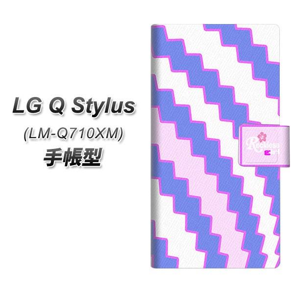 SIM�t���[�X�}�z LG Q Stylus LM-Q710XM �蒠�^ �X�}�z�P�[�X YC808 �Z�~�A�[�`�u���[ ���J��