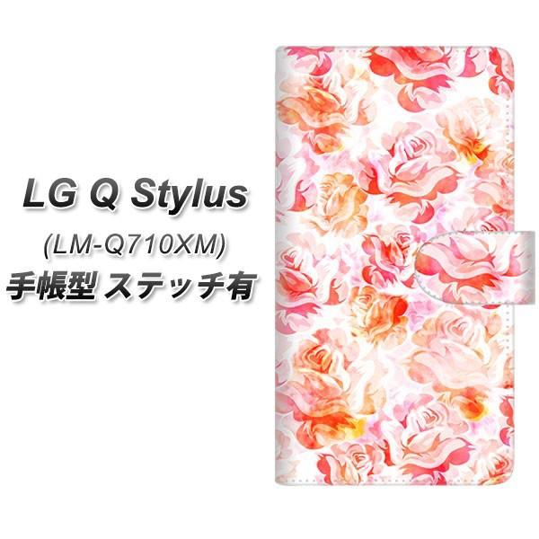 SIM�t���[�X�}�z LG Q Stylus LM-Q710XM �蒠�^ �X�}�z�P�[�X �y�X�e�b�`�^�C�v�z SC930 ���[�Y ���b�h ���J��