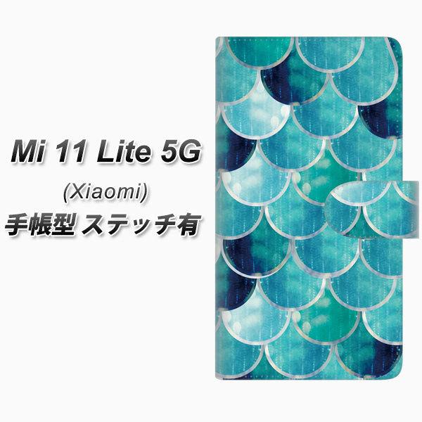 �V���I�~ Mi 11 Lite 5G �蒠�^ �X�}�z�P�[�X �y�X�e�b�`�^�C�v�z FD805 �E���R�i�����j UV��� ���J��