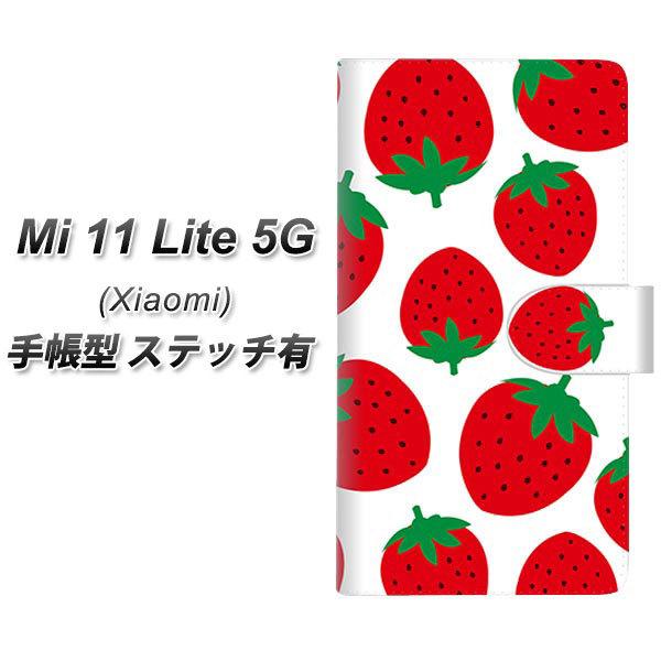 �V���I�~ Mi 11 Lite 5G �蒠�^ �X�}�z�P�[�X �y�X�e�b�`�^�C�v�z SC818 �傫���C�`�S�͗l ���b�h UV��� ���J��
