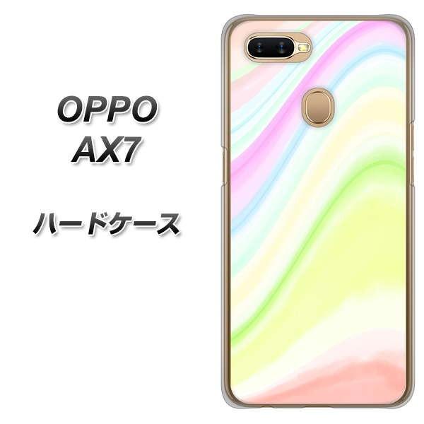 SIMフリー オッポ AX7 ハードケース カバー YJ310 ウェーブ 素材クリア 