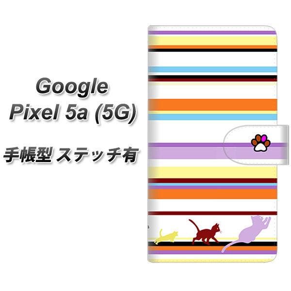 Google Pixel 5a (5G) �蒠�^ �X�}�z�P�[�X �y�X�e�b�`�^�C�v�z YA887 �X�g���C�v�l�R01 UV��� ���J��