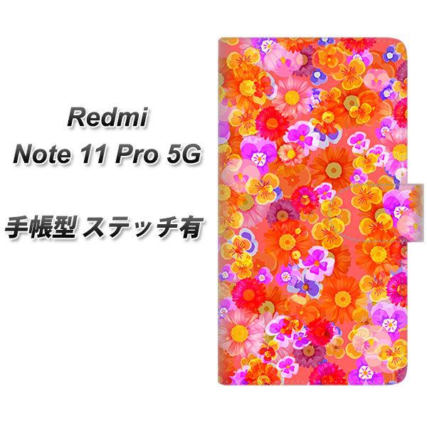 SIM�t���[ Xiaomi Redmi Note 11 Pro 5G �蒠�^�X�}�z�P�[�X �y�X�e�b�`�^�C�v�z SC871 ���o�e�B�v�����g �t���[���h�p���t�@�� ���b�h ���J��