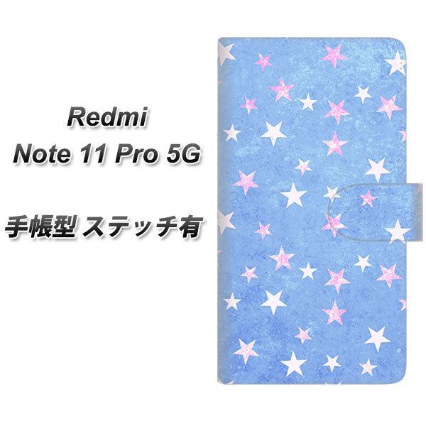 SIM�t���[ Xiaomi Redmi Note 11 Pro 5G �蒠�^�X�}�z�P�[�X �y�X�e�b�`�^�C�v�z SC887 �������܃L���L�� �u���[ ���J��