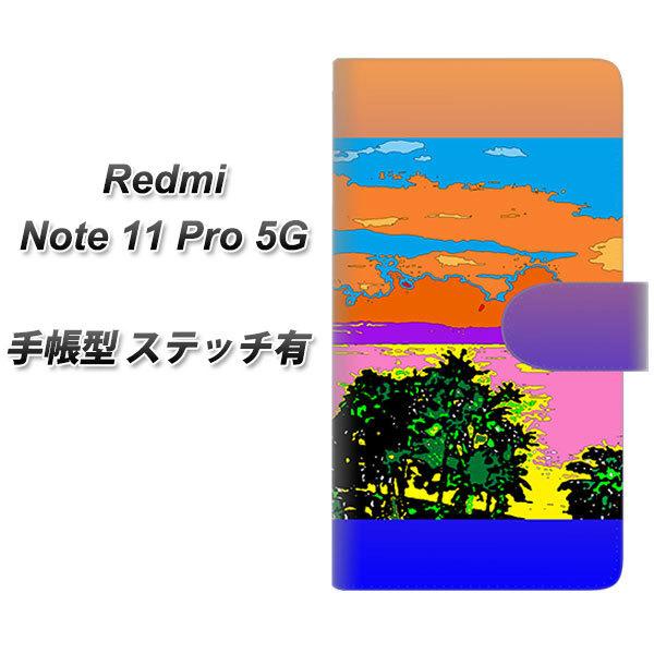 SIM�t���[ Xiaomi Redmi Note 11 Pro 5G �蒠�^�X�}�z�P�[�X �y�X�e�b�`�^�C�v�z YC984 �g���s�J��05 ���J��