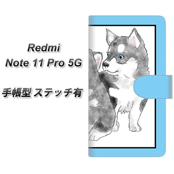 SIM�t���[ Xiaomi Redmi Note 11 Pro 5G �蒠�^�X�}�z�P�[�X �y�X�e�b�`�^�C�v�z YD891 �V�x���A���n�X�L�[02 ���J��