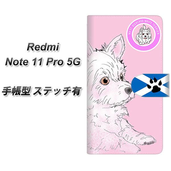 SIM�t���[ Xiaomi Redmi Note 11 Pro 5G �蒠�^�X�}�z�P�[�X �y�X�e�b�`�^�C�v�z YD951 �E�G�X�g�n�C�����h�z���C�g�e���A02 ���J��