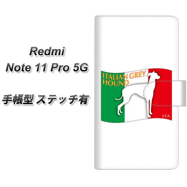 SIM�t���[ Xiaomi Redmi Note 11 Pro 5G �蒠�^�X�}�z�P�[�X �y�X�e�b�`�^�C�v�z ZA830 �C�^���A���O���C�n�E���h ���J��