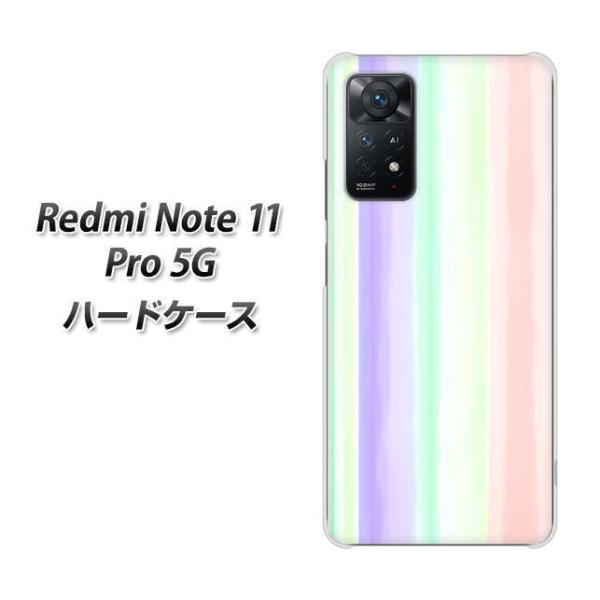 SIM�t���[ Xiaomi Redmi Note 11 Pro 5G �n�[�h�P�[�X YJ309 �X�g���C�v �f�ރN���A UV���