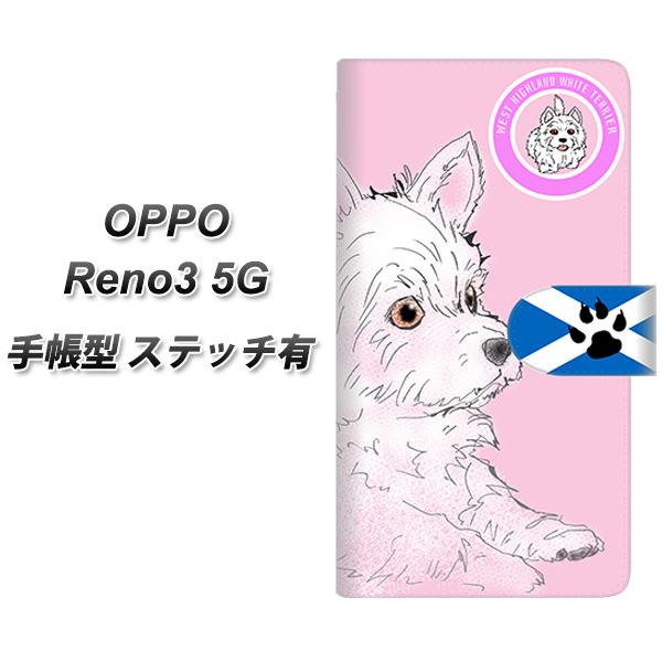 �I�b�| Reno3 5G �蒠�^ �X�}�z�P�[�X �y�X�e�b�`�^�C�v�z YD951 �E�G�X�g�n�C�����h�z���C�g�e���A02 UV��� ���J��