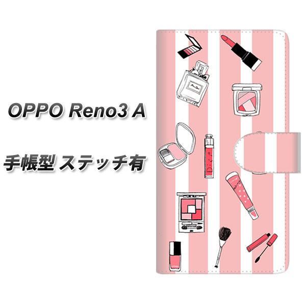 SIM�t���[ �I�b�| Reno3 A �蒠�^ �X�}�z�P�[�X �y�X�e�b�`�^�C�v�z YJ147 ������� �R�X�� UV��� ���J��