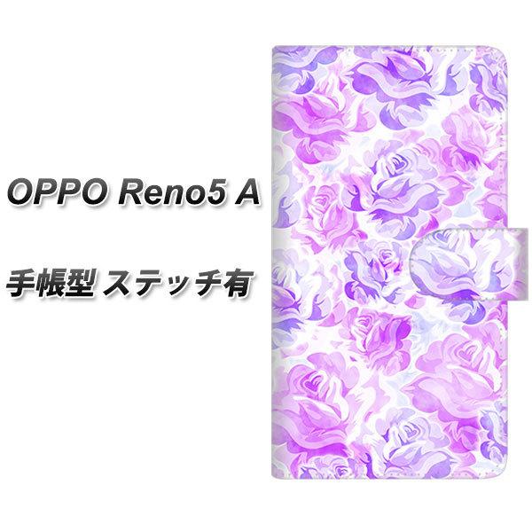 SIM�t���[ �I�b�| Reno5 A �蒠�^ �X�}�z�P�[�X �y�X�e�b�`�^�C�v�z SC929 ���[�Y �p�[�v�� UV��� ���J��