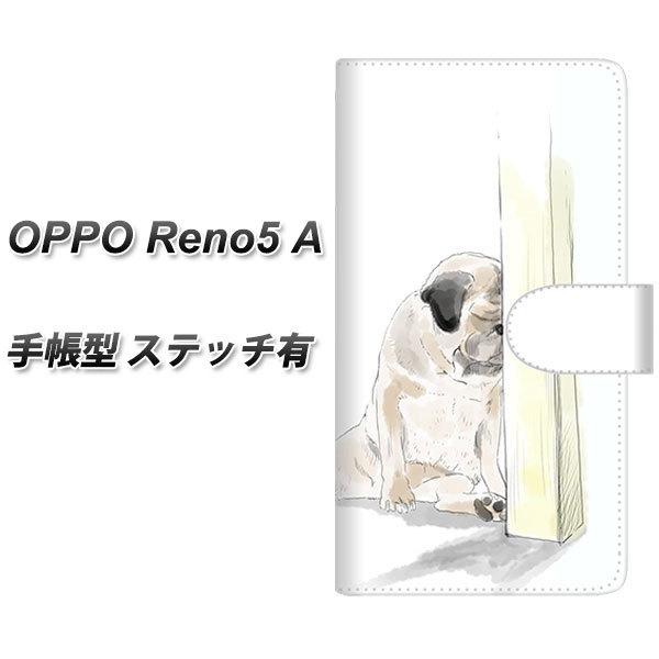 SIM�t���[ �I�b�| Reno5 A �蒠�^ �X�}�z�P�[�X �y�X�e�b�`�^�C�v�z YJ042 �p�O�P  UV��� ���J��