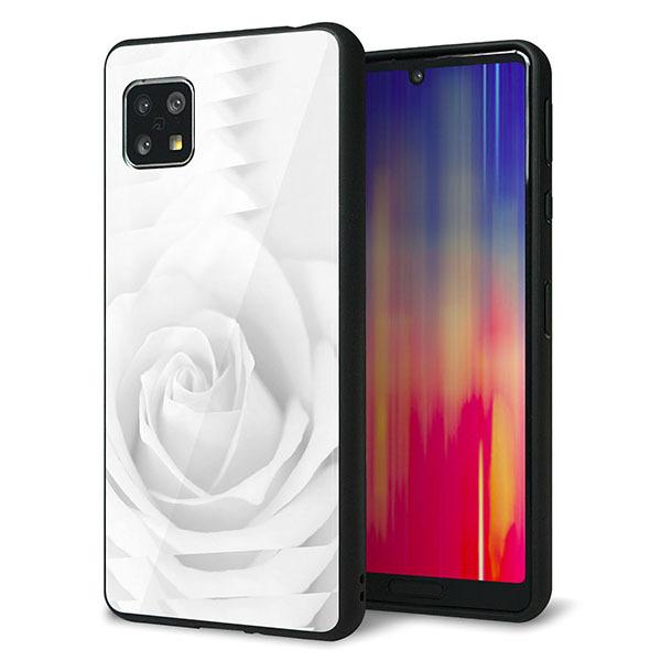 docomo AQUOS sense4 SH-41A �P�[�X �J�o�[ �w�� �K���X TPU �f�U�C�� �K���v�� 402 �z���C�gRose ��� ���� ���[���֑�������