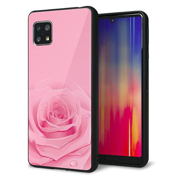 docomo AQUOS sense5G SH-53A �P�[�X �J�o�[ �w�� �K���X TPU �f�U�C�� �K���v�� 401 �s���N�̃o�� ��� ���� ���[���֑�������