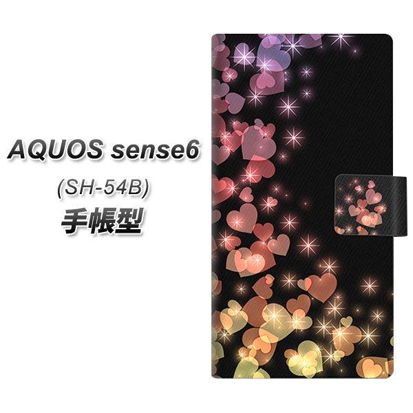�A�N�I�X �Z���X6 SH-54B �蒠�^ �X�}�z�P�[�X 020 ��̂���߂��n�[�g UV��� ���J��