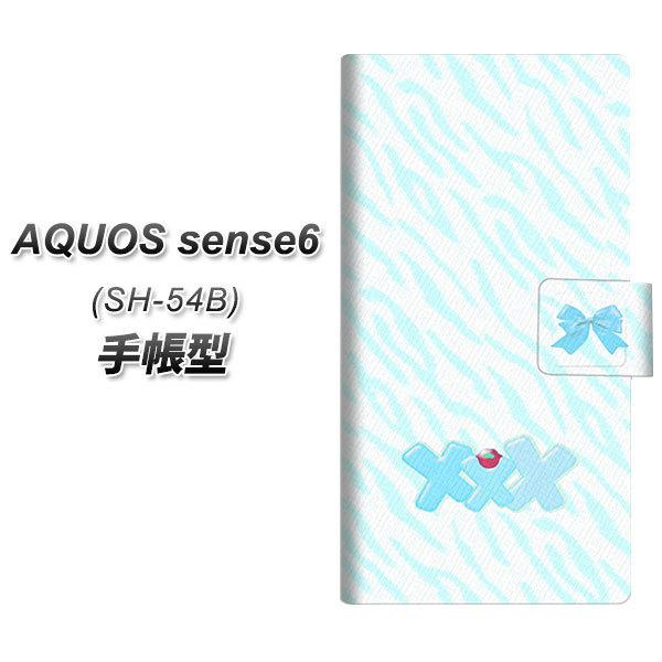 �A�N�I�X �Z���X6 SH-54B �蒠�^ �X�}�z�P�[�X YB905 �[�u���u���[ UV��� ���J��